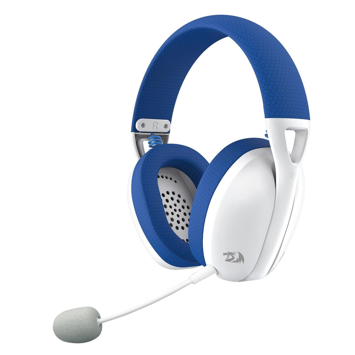 Redragon IRE Pro Ultra-Light Wireless Gaming Headset (White/Blue) (H848B) - DataBlitz
