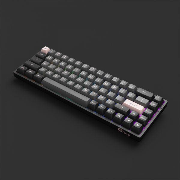 AKKO Black & Pink 3068B Plus Multi-Modes RGB Mechanical Keyboard (AKKO CS Jelly Black) - DataBlitz