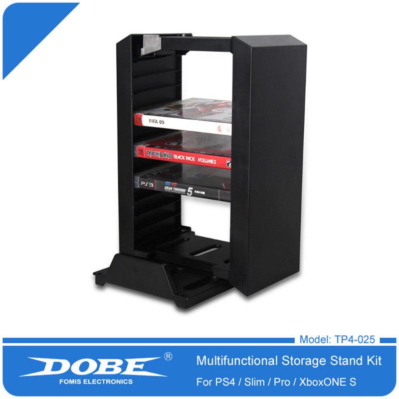 DOBE PS4 MULTIFUNCTIONAL STORAGE STAND KIT DUAL CHARGING DOCK (TP4-025) (BLK) - DataBlitz