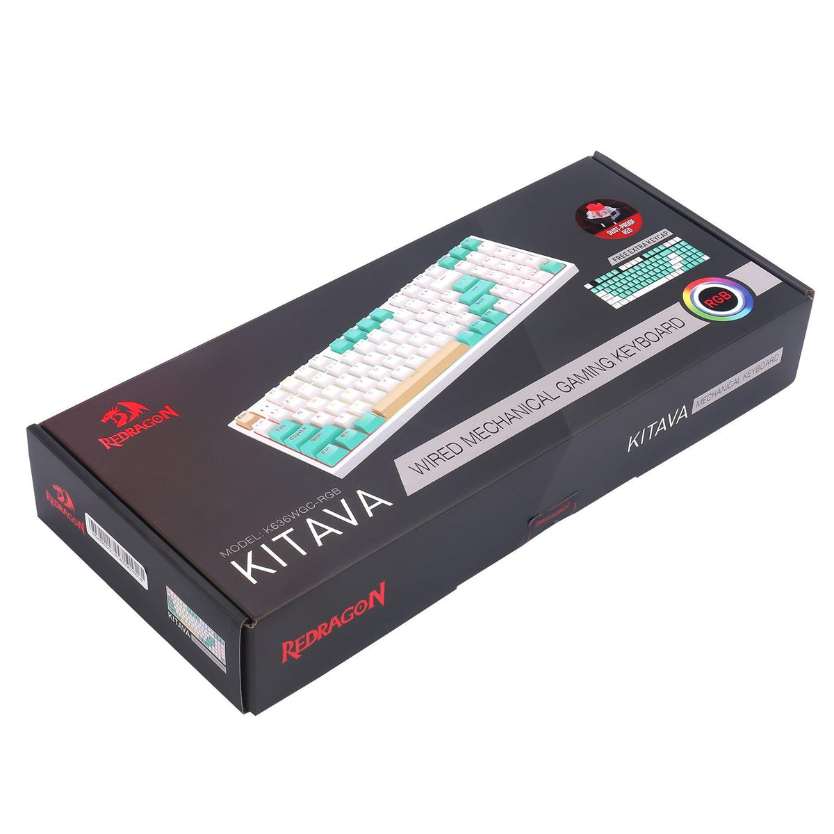 Redragon KITAVA RGB Wired Mechanical Gaming Keyboard (Dust-Proof Red Switch) (K636WGC-RGB) - DataBlitz