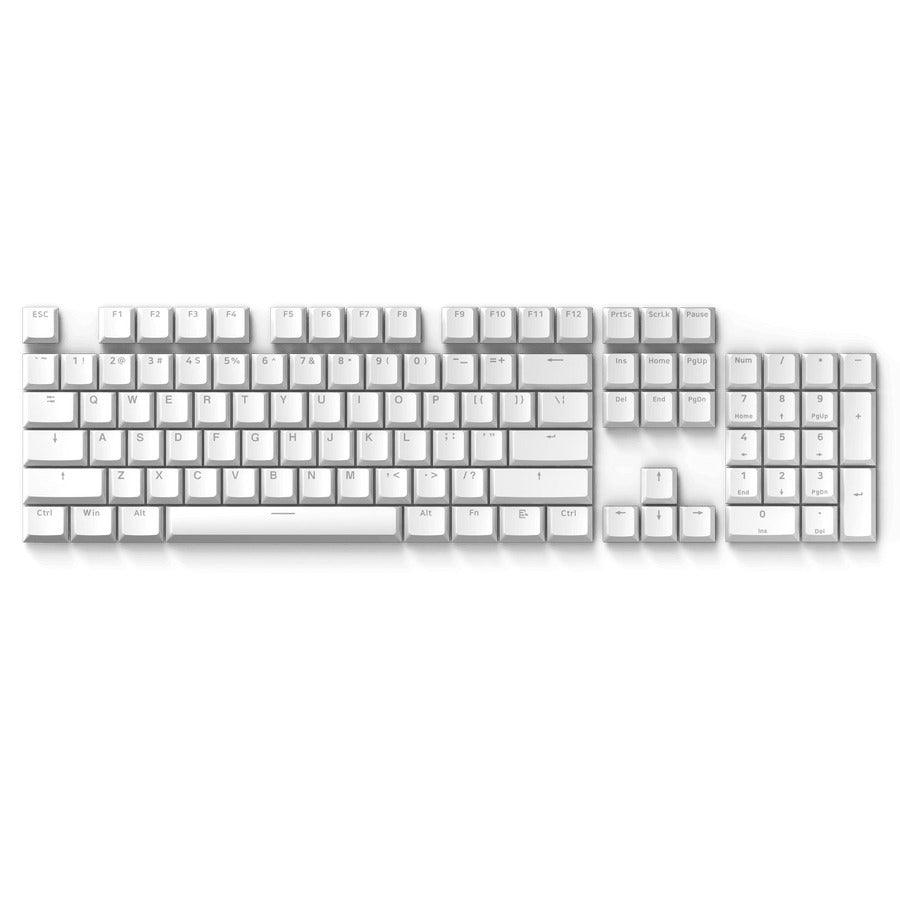 Pulsar Low Profile Keycaps 104 Set US ANSI Doubleshot Backlit (White) (PKC802W) - DataBlitz