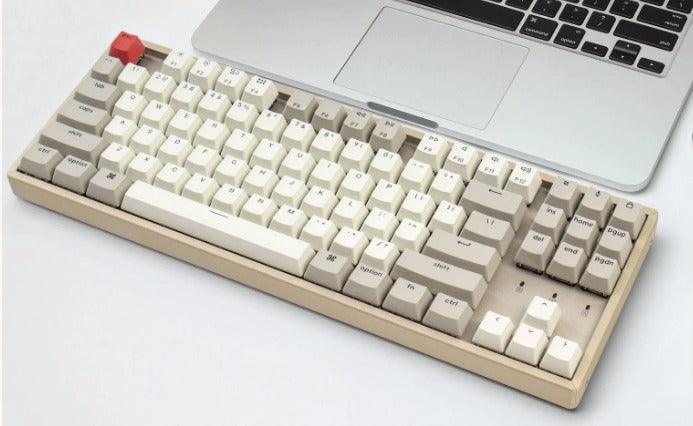 KEYCHRON K8 NON-BACKLIGHT ALUMINUM WIRELESS MECHANICAL KEYBOARD (GATERON BLUE SWITCH) (K8L2) - DataBlitz