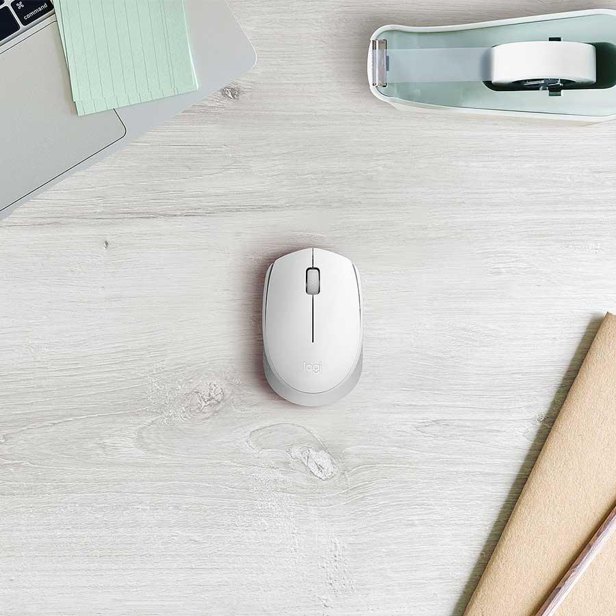 Logitech M171 Reliable Wireless Connectivity Mouse (White) - DataBlitz