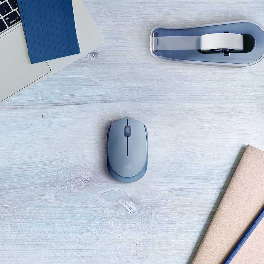 Logitech M171 Reliable Wireless Connectivity Mouse (Blue Grey) - DataBlitz