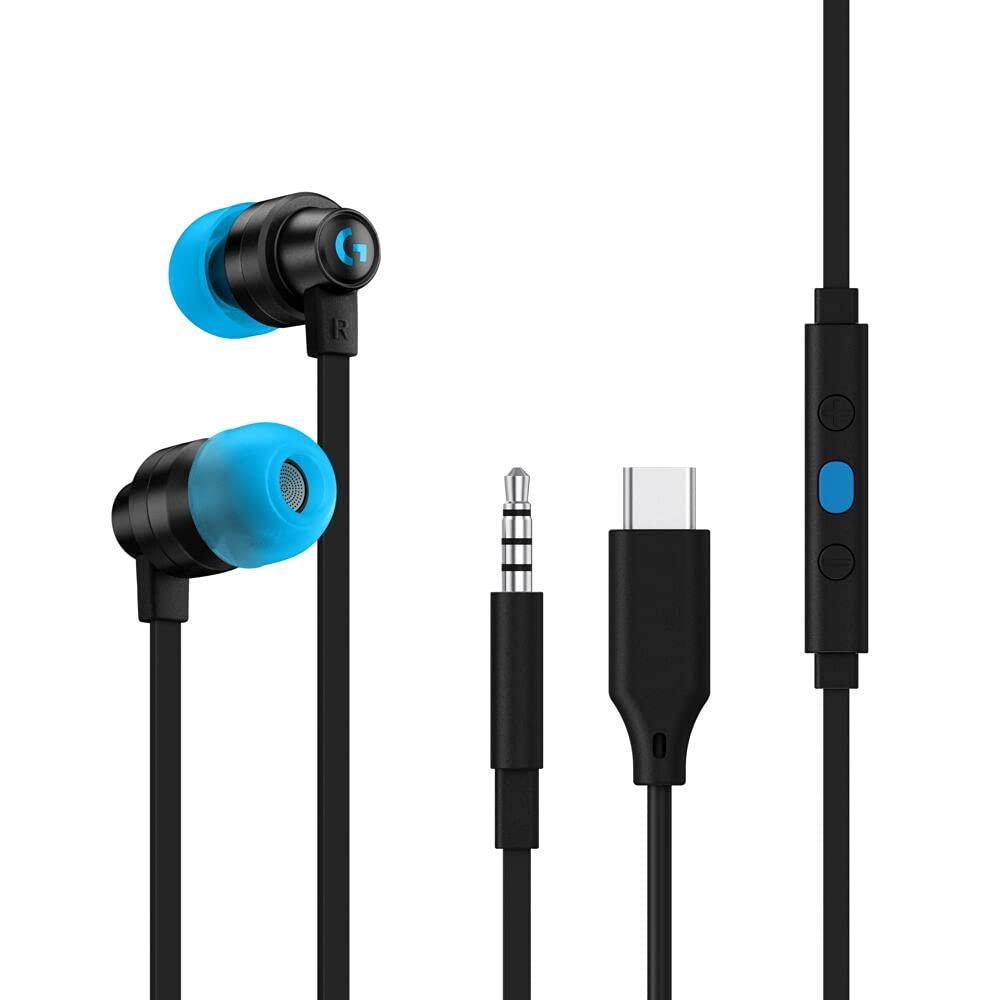 LOGITECH G333 GAMING EARPHONES WITH MIC (BLACK) - DataBlitz