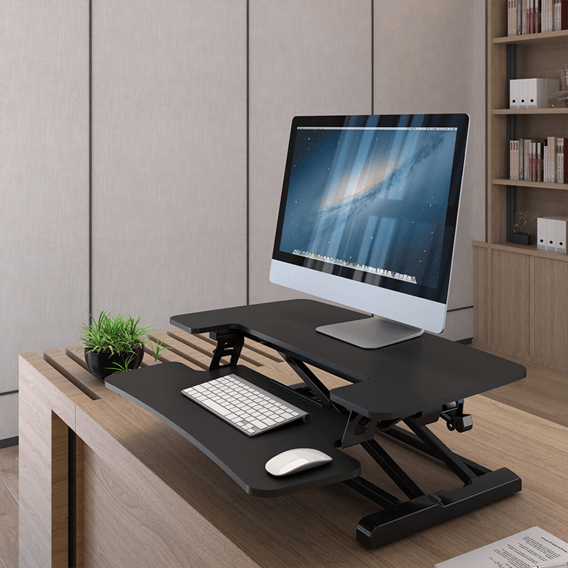 FLEXISPOT STANDING DESK CONVERTER 28-INCHES (M6-BLACK) - DataBlitz