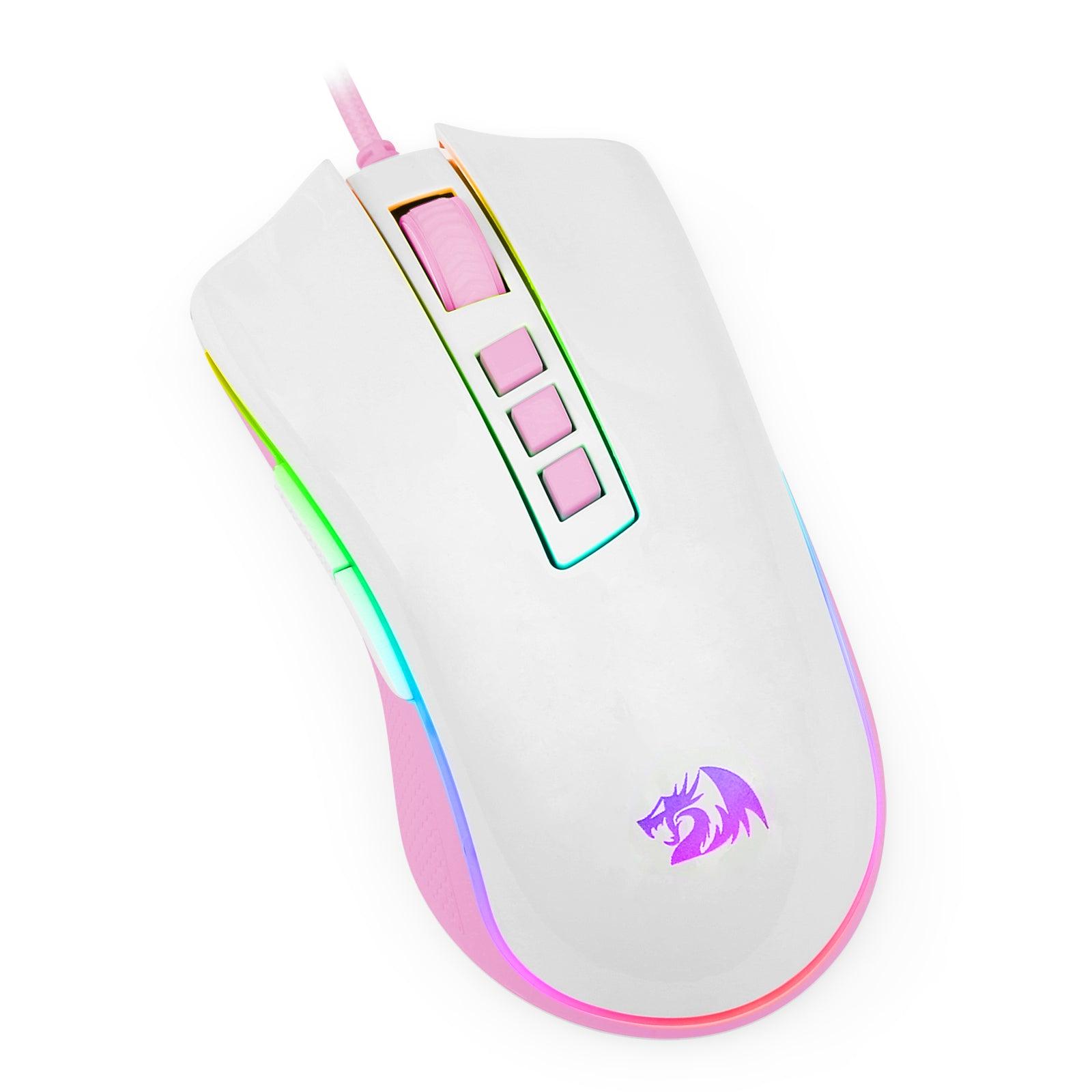 Redragon Cobra Gaming Mouse (White/Pink) (M711WP) - DataBlitz