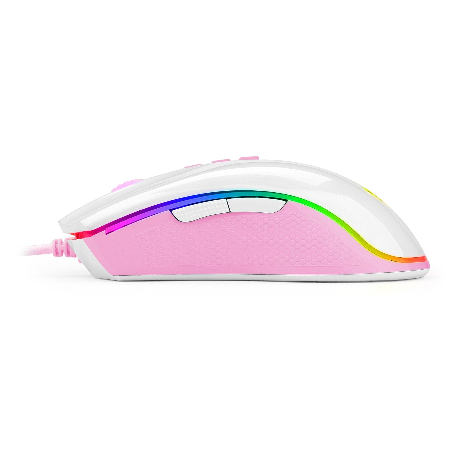 Redragon Cobra Gaming Mouse (White/Pink) (M711WP) - DataBlitz