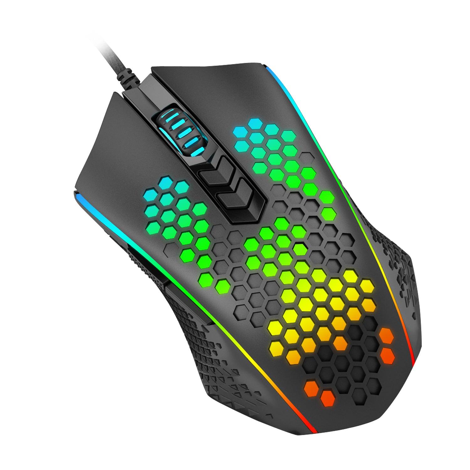 REDRAGON MEMEANLION HONEYCOMB RGB WIRED GAMING MOUSE (M809-K) - DataBlitz