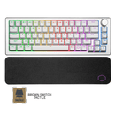 COOLER MASTER CK721 65% HYBRID WIRELESS MECHANICAL KEYBOARD WHITE (BROWN SWITCH TACTILE) - DataBlitz