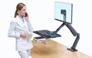 NORTH BAYOU NB40 SIT-STAND WORKSTATION 22-32 INCH (BLACK) - DataBlitz