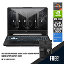 ASUS TUF A15 FA506IHR-HN046W GAMING LAPTOP (GRAPHITE BLACK) | 15" FHD | RYZEN™ 5 4600H | 8GB DDR4 | 512GB SSD | GTX 1650 | WIN11 + TUF GAMING BACKPACK - DataBlitz