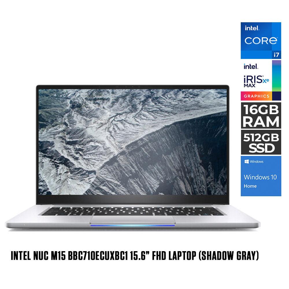 Intel NUC M15 BBC710ECUXBC1 Laptop (Shadow Gray) | 15.6” FHD | i7-1165G7 | 16GB DDR4 | 512GB SSD | Intel Xe | Win10 - DataBlitz