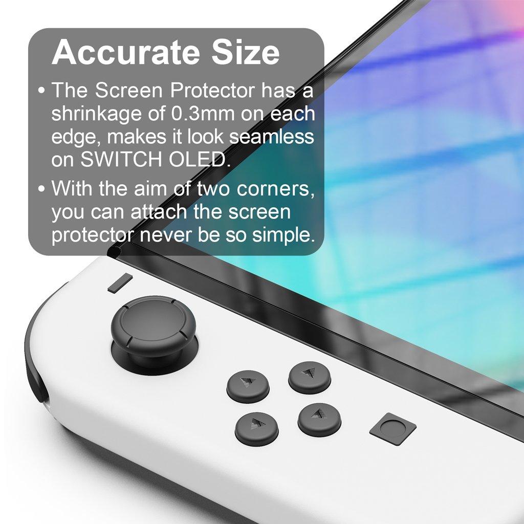 SKULL & CO. NSW TEMPERED GLASS SCREEN PROTECTOR 9H HARDNESS/2.5D EDGE (2 PACK) FOR N-SWITCH OLED MODEL (NSOLE2) - DataBlitz