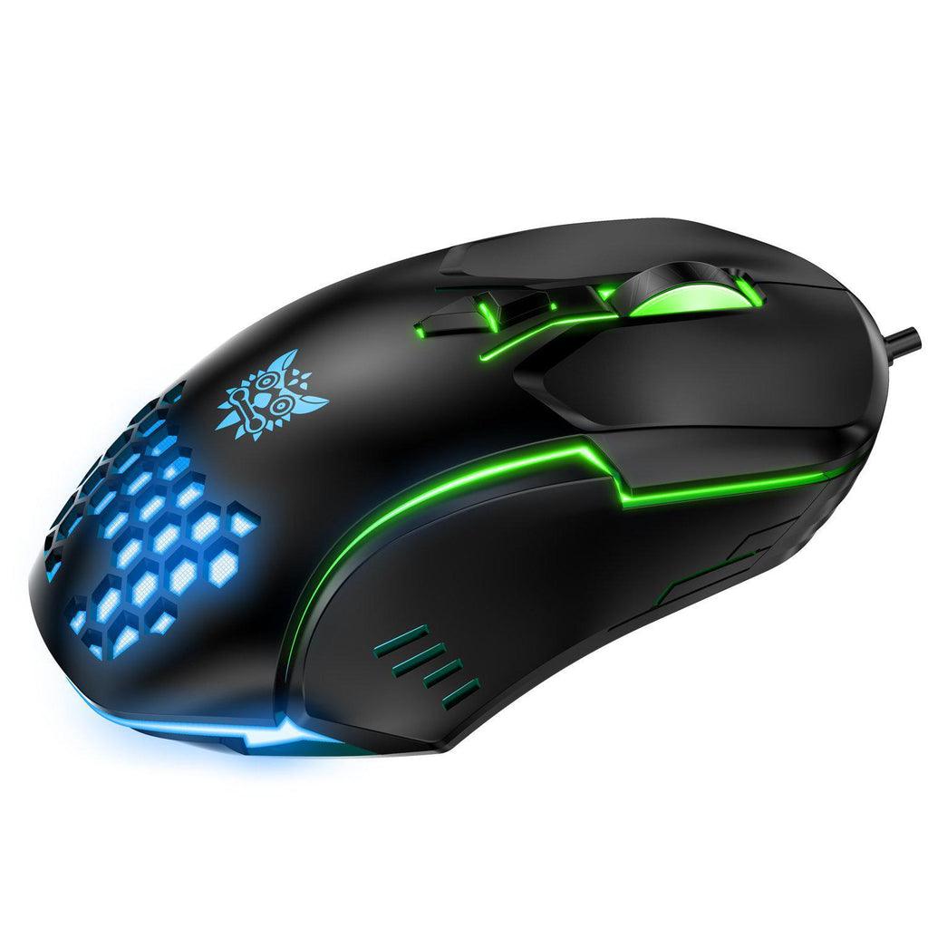 Onikuma CW902 RGB Wired Optical Gaming Mouse (Black) - DataBlitz