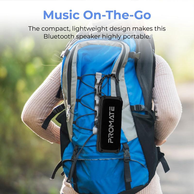 PROMATE Outbeat High Fidelity Rugged Wireless Speaker (Black) - DataBlitz
