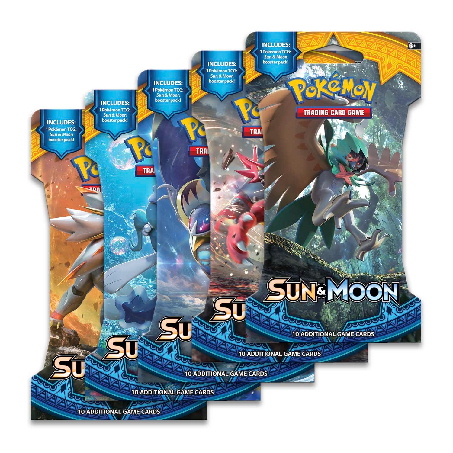 POKEMON TRADING CARD GAME SM1 SUN AND MOON BOOSTER (ONE RANDOM BOOSTER SLEEVED) - DataBlitz