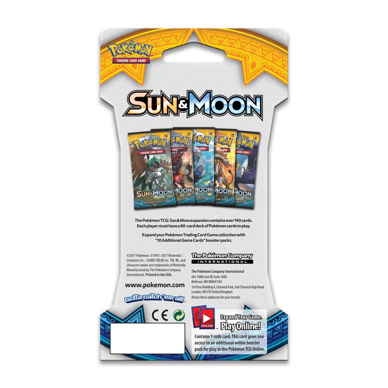 POKEMON TRADING CARD GAME SM1 SUN AND MOON BOOSTER (ONE RANDOM BOOSTER SLEEVED) - DataBlitz
