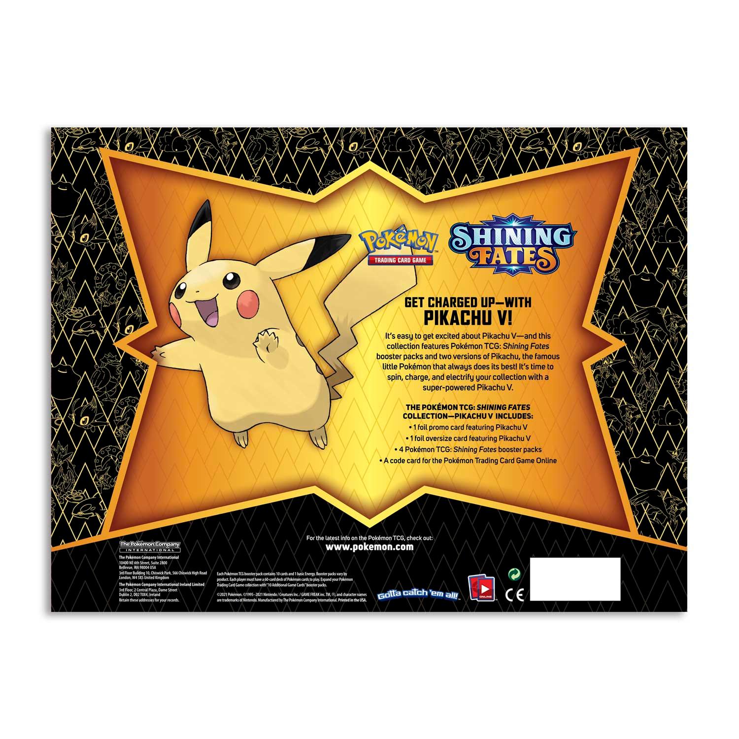 Pokemon Trading Card Game Shining Fates Pikachu V Collection (290-80869) - DataBlitz
