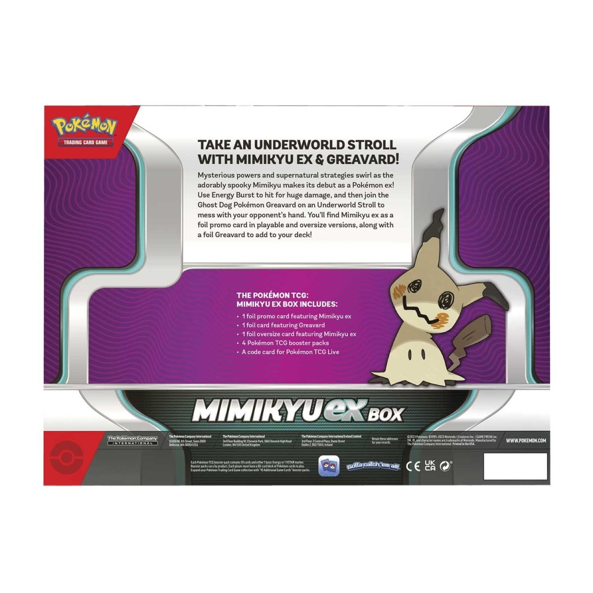 Pokemon TCG Mimikyu EX Box (290-85218)