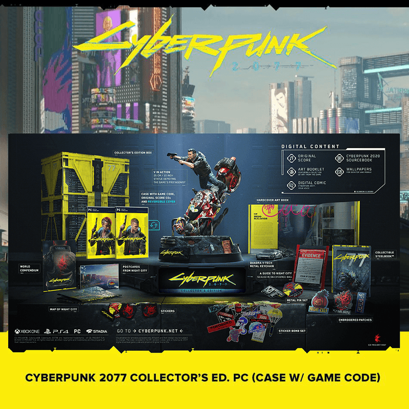 PC (CASE WITH GAME CODE) CYBERPUNK 2077 COLLECTOR'S EDITION - DataBlitz