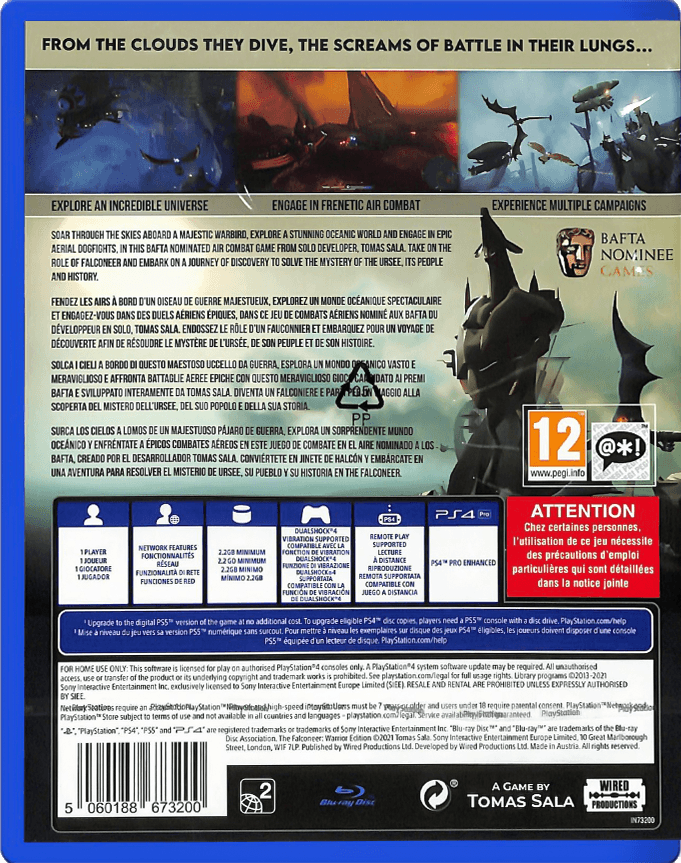 PS4 THE FALCONEER WARRIOR EDITION REG.2 - DataBlitz