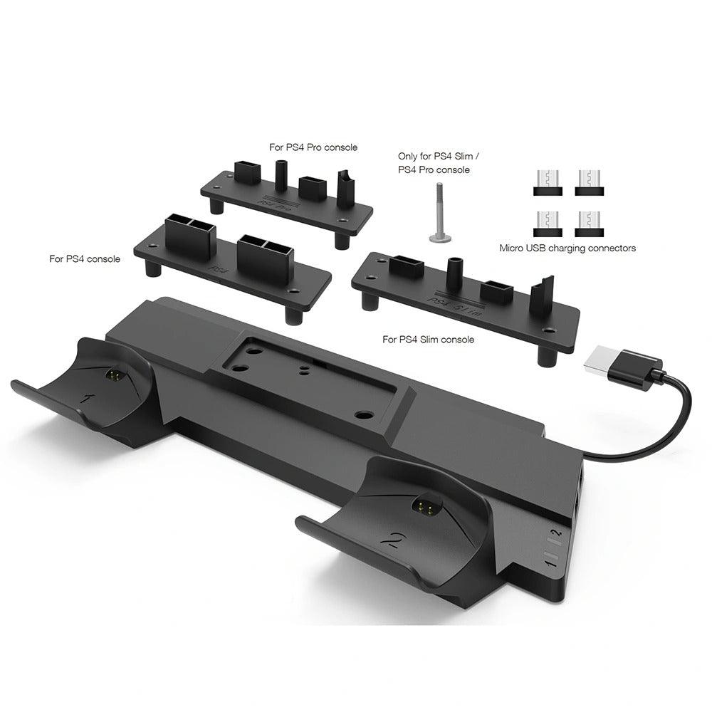 DOBE PS4 MULTIFUNCTIONAL VERTICAL CHARGING STATION (TP4-19061) - DataBlitz