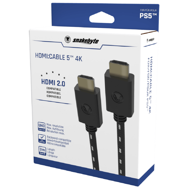 Snakebyte PS5 HDMI Cable 5 4k (3m) - DataBlitz