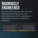 PNY 16GB 288-PIN DDR4 3200MHZ (PC4 25600) CL22 1.2V Desktop Memory