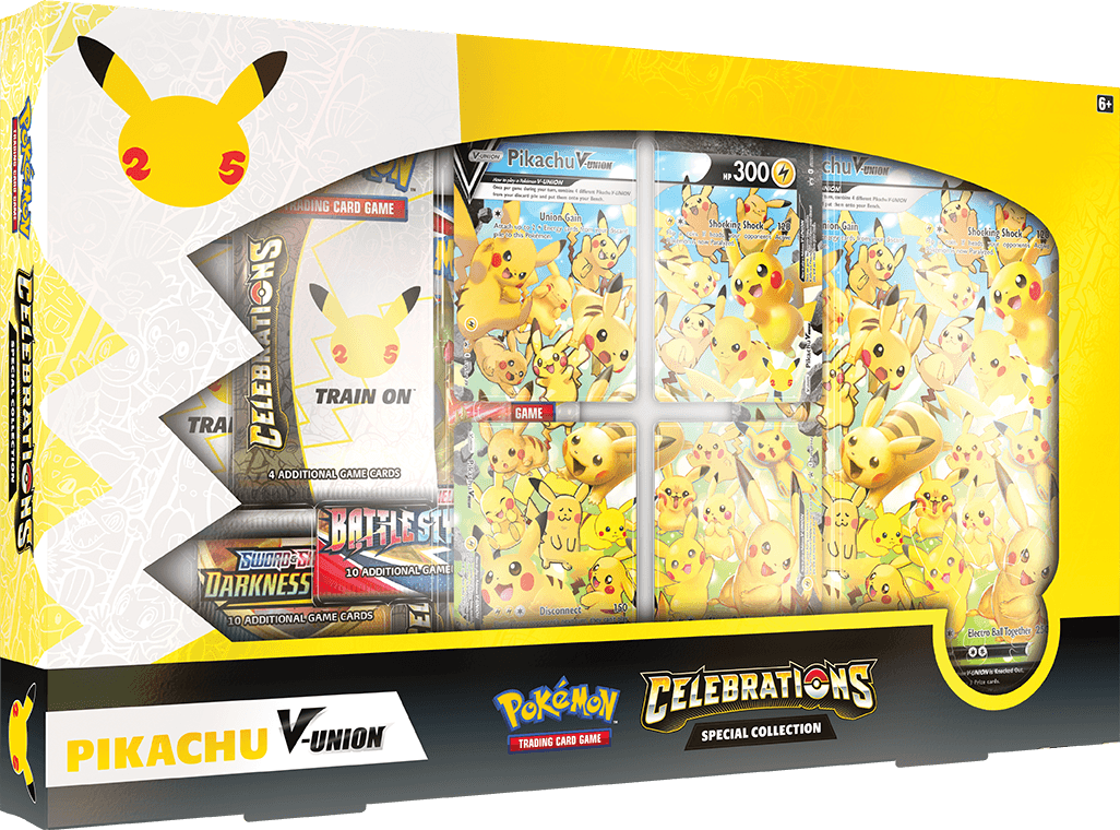 Pokemon Trading Card Game 25th Anniversary Celebrations Pikachu V-Union Special Collection Box (290-80915) - DataBlitz