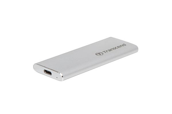 Transcend 500GB ESD260C USB 3.1 Gen 2 Type-C Portable SSD (Silver) (TS500GESD260C) - DataBlitz