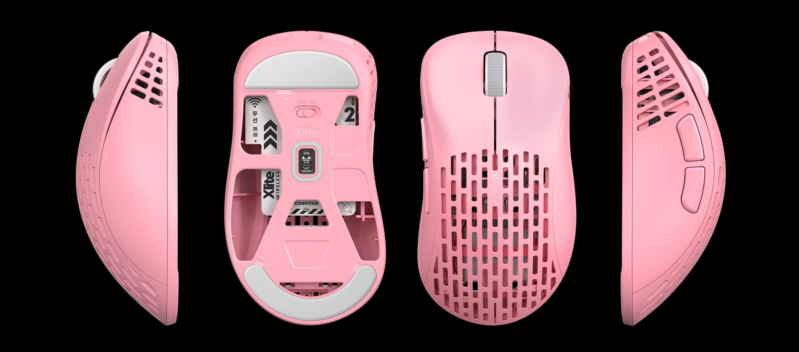 PULSAR XLITE V2 Medium Size 2 Wireless Gaming Mouse (Pink Edition) (PXW27) - DataBlitz