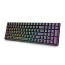 ROYAL KLUDGE RK100 TRI-MODE RGB 100 KEYS HOT SWAPPABLE MECHANICAL KEYBOARD BLACK (RED SWITCH) - DataBlitz