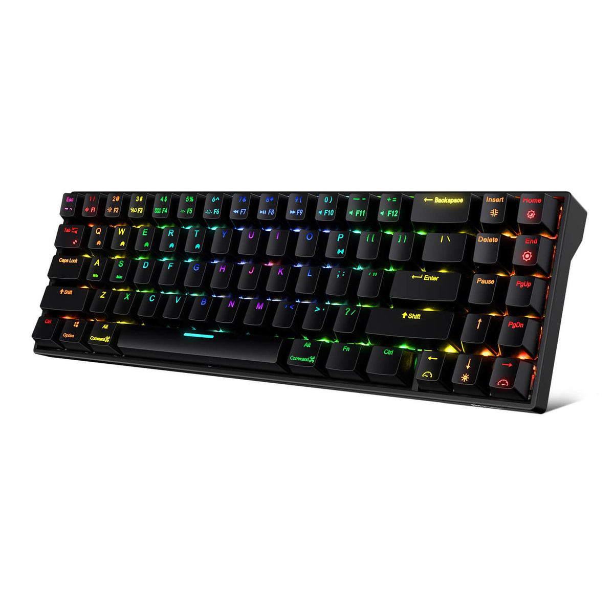ROYAL KLUDGE RK71 Tri-Mode Rgb 71 Keys Hot Swappable Mechanical Keyboard Black (Blue Switch) - DataBlitz