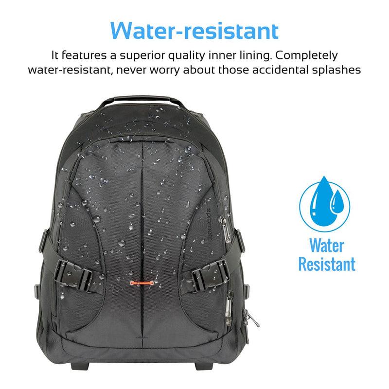 PROMATE Rover-TR Versatile All-Terrain Trolley Bag With Adjustable Handle For Laptops Up To 15.6” (Black) - DataBlitz
