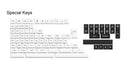 AKKO Black On White Keycaps Set ABS SAL 195 Key - DataBlitz