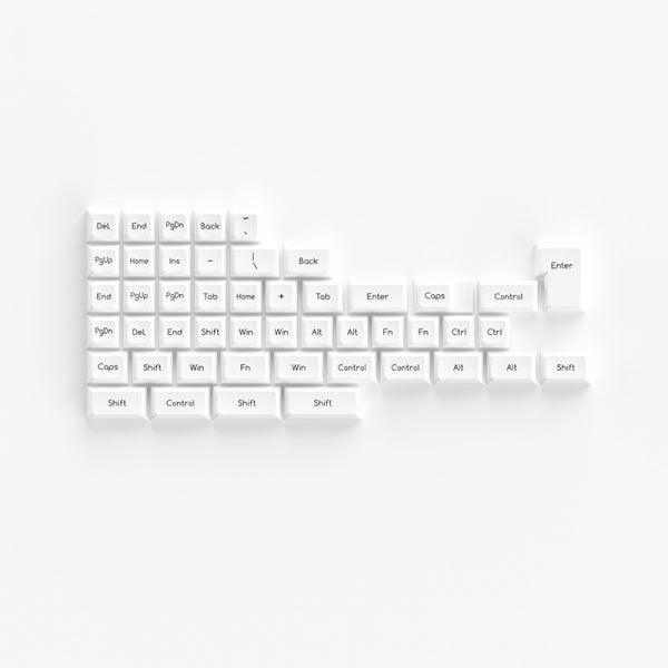 AKKO Black On White Keycaps Set ABS SAL 195 Key - DataBlitz