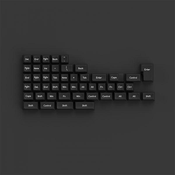 AKKO White On Black Keycaps Set ABS SAL 195 Keys