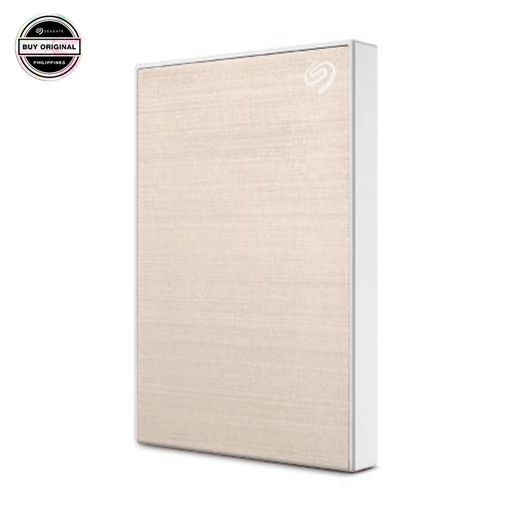 SEAGATE 1TB/TO BACKUP PLUS SLIM PORTABLE STORAGE (GOLD) - DataBlitz