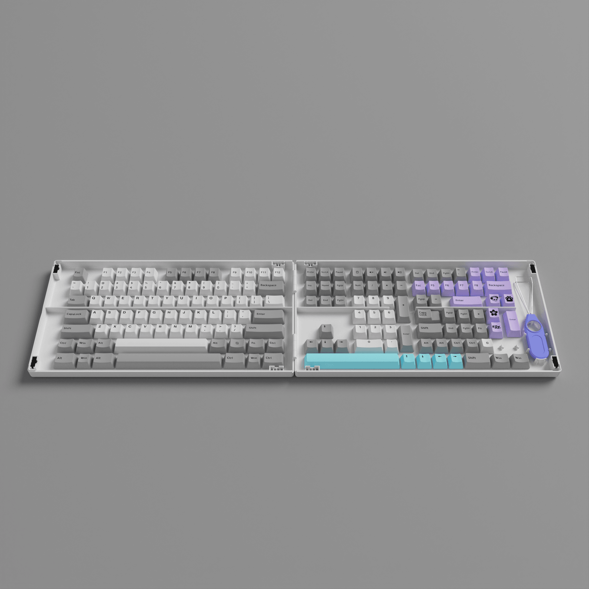 AKKO SILENT PBT KEYCAPS SET CHERRY 157 KEYS - DataBlitz