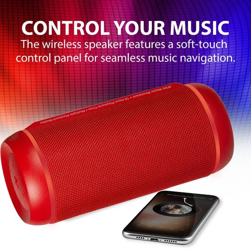 PROMATE Silox-Pro 30W High Definition TWS Speaker With Led Light Show (Red) - DataBlitz