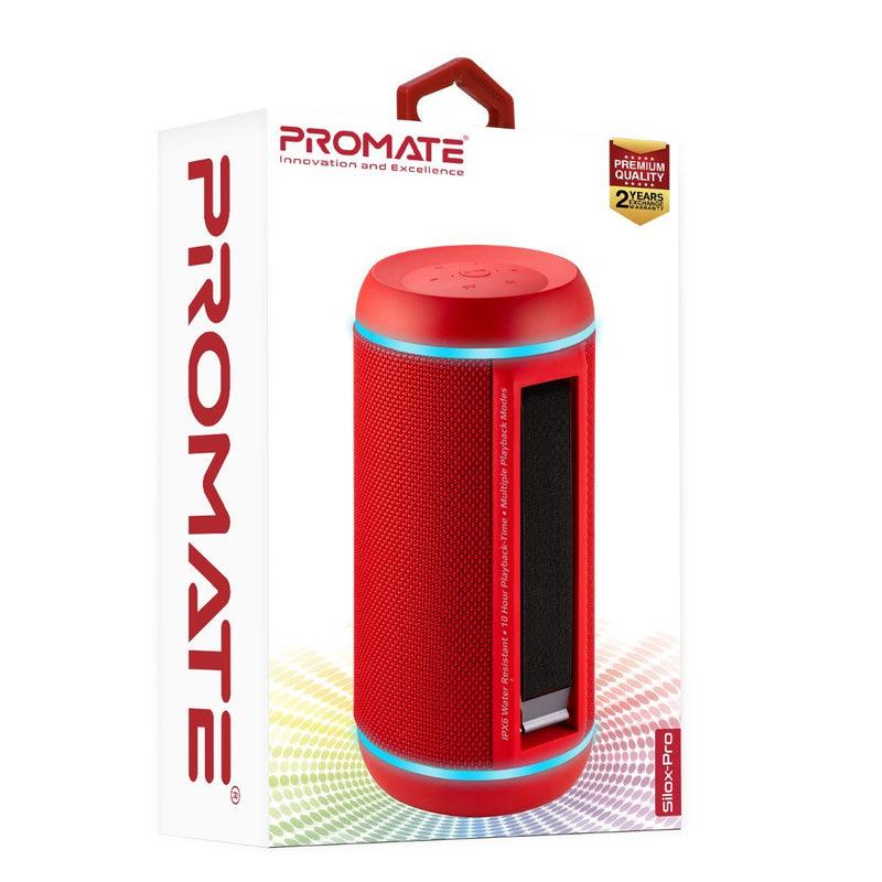 PROMATE Silox-Pro 30W High Definition TWS Speaker With Led Light Show (Red) - DataBlitz