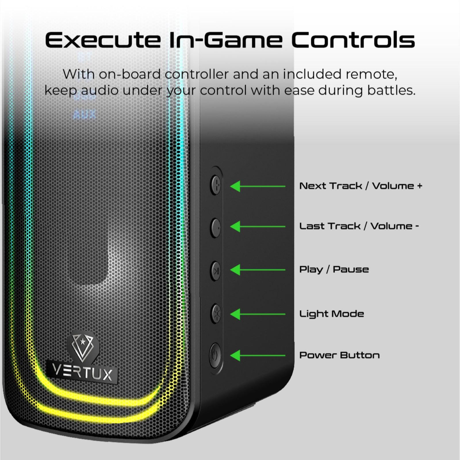VERTUX SONICTHUNDER-80 80W SURROUND SOUND GAMING SPEAKER BLACK - DataBlitz