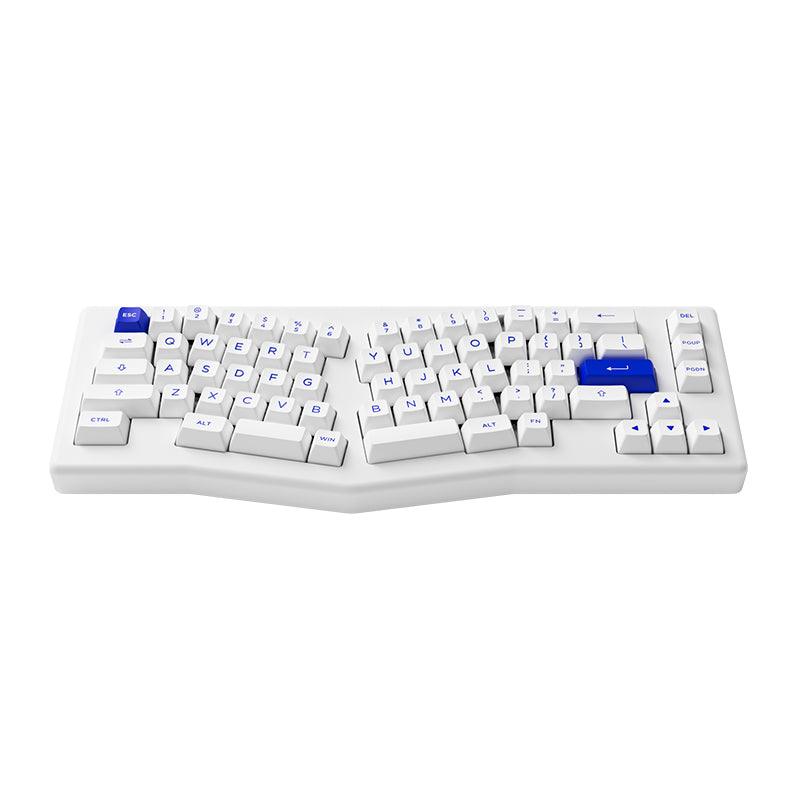 AKKO ACR Pro Alice Plus Spray Painted Acrylic White Pre-Assembled Version RGB Mechanical Keyboard Hot-Swappable Gasket Mount (AKKO Silver Switches) - DataBlitz