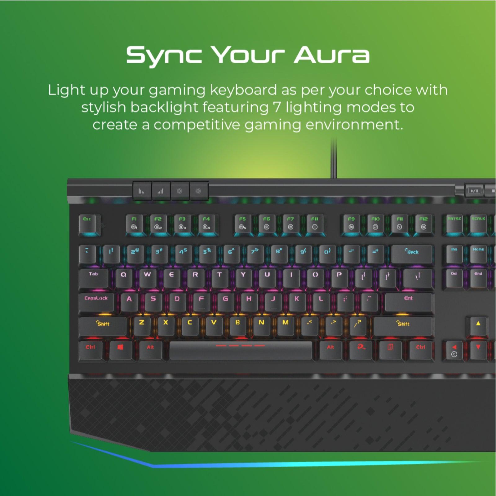 VERTUX TUNGSTEN HYPER ACTION MECHANICAL GAMING KEYBOARD (EN) - DataBlitz