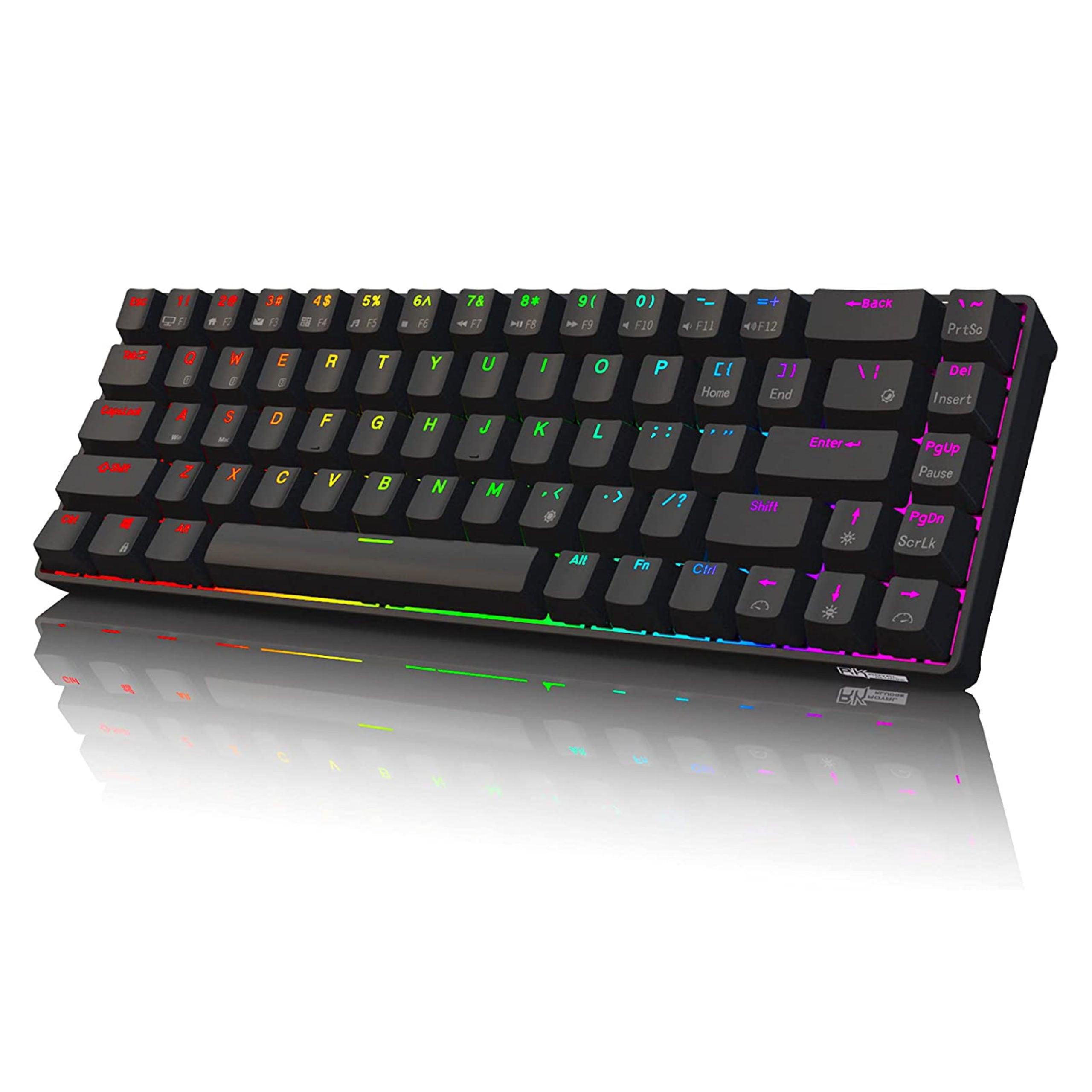 ROYAL KLUDGE G68 TRI-MODE RGB 68 KEYS HOT SWAPPABLE MECHANICAL KEYBOARD BLACK (BROWN SWITCH) - DataBlitz