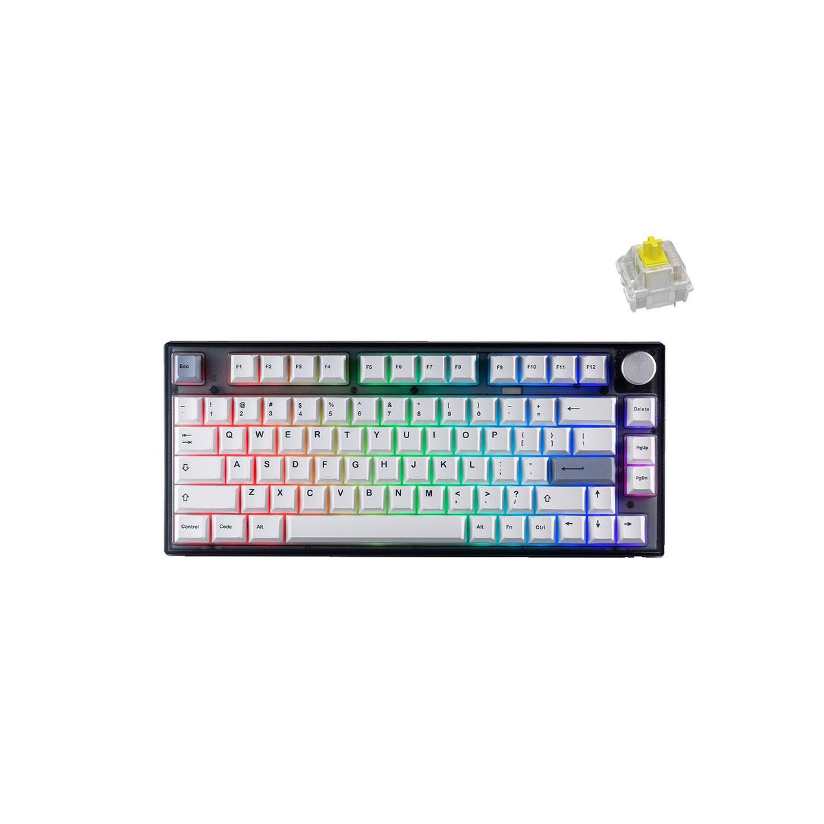 Tecware Veil 80 75% Mechanical Keyboard (Gateron Yellow Switch) - DataBlitz