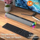 LECOO DS101 USB/BLUETOOTH DESKTOP SPEAKER (BLACK) - DataBlitz