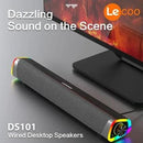 LECOO DS101 USB/BLUETOOTH DESKTOP SPEAKER (BLACK) - DataBlitz