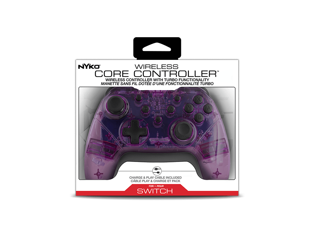 NYKO NSW WIRELESS CORE CONTROLLER PURPLE/WHITE (87270-T83) - DataBlitz